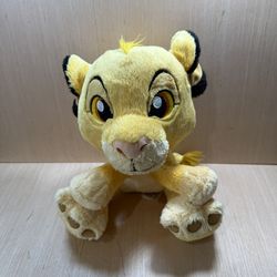 Disney Parks Simba Big Foot Plush 10'' Lion King Nala Mufasa Preowned Good!!  