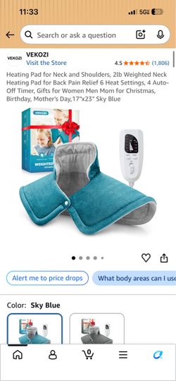 Vekozi Weighted Neck & Shoulder Heating Pad