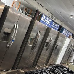 Brand New Frigidaire Side By Side Stainless Refrigerator 