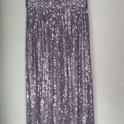 Silver Sequin Dress 