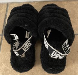 UGG Sandals, Black, Size 9