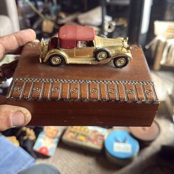 Vintage wooden car model box