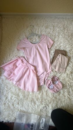 Girls Pink Ballet Dance Set with Shoes