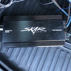 Skar Audio RP-1200.1D Monoblock Class D MOSFET Amplifier with Remote Subwoofer Level Control, 1200W 1200 Watt Class D Monoblock