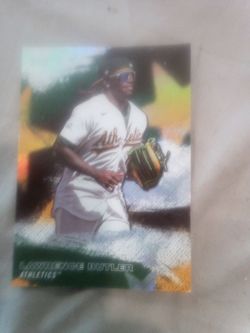 Lawrence Butler Oakland Athletics Baseball Card