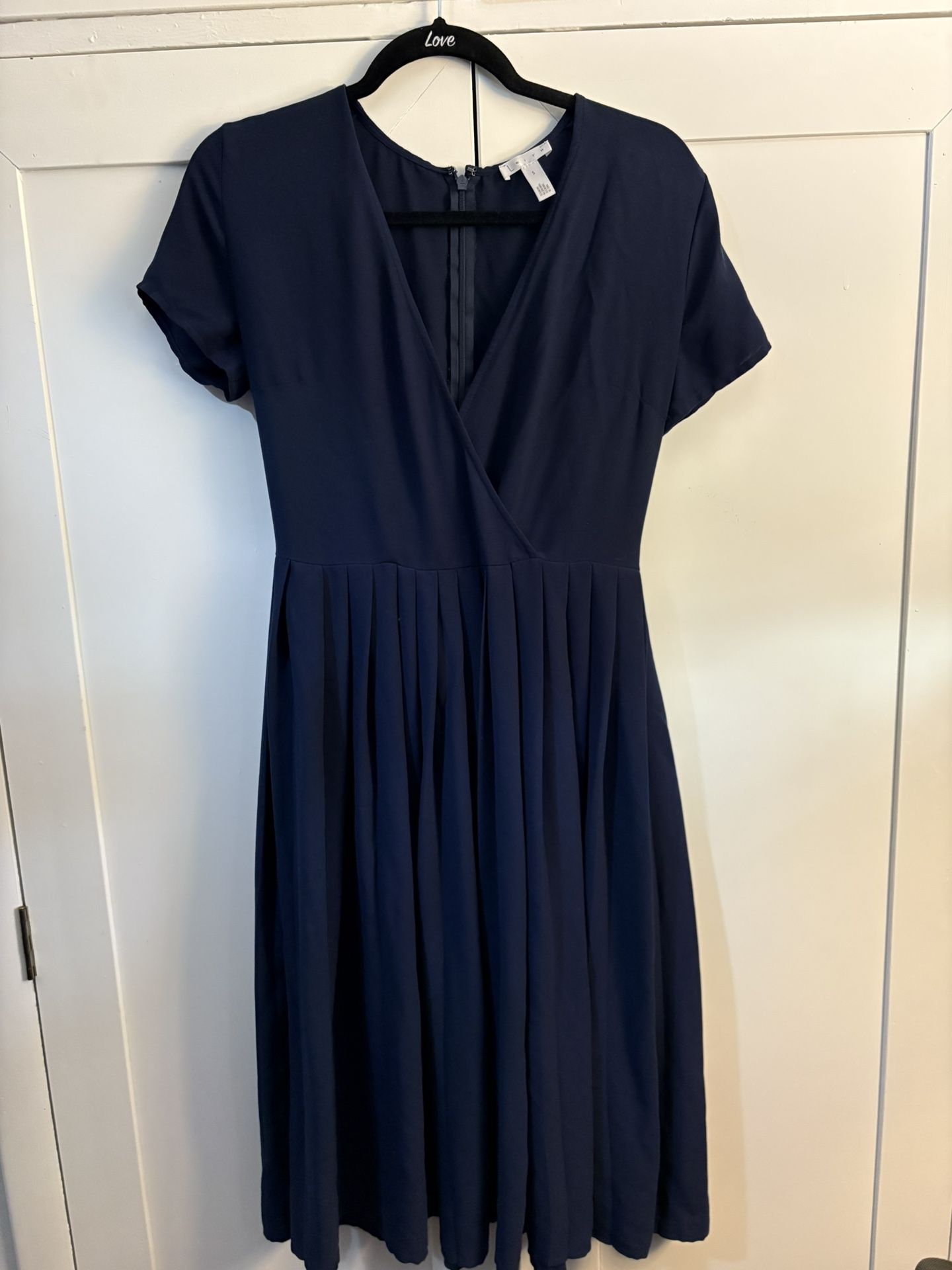 Navy A Line Dress