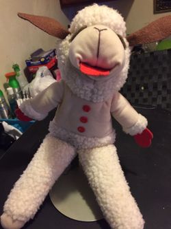 Lamb Chop puppet with stand