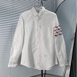 Thom Browne Shirt Embroidery Puppy Pattern