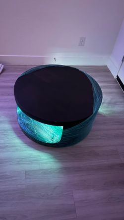 Coffee table with LED light
