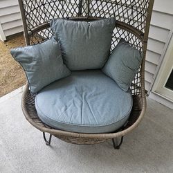 Egg Chair With Matching Swivel Chairs