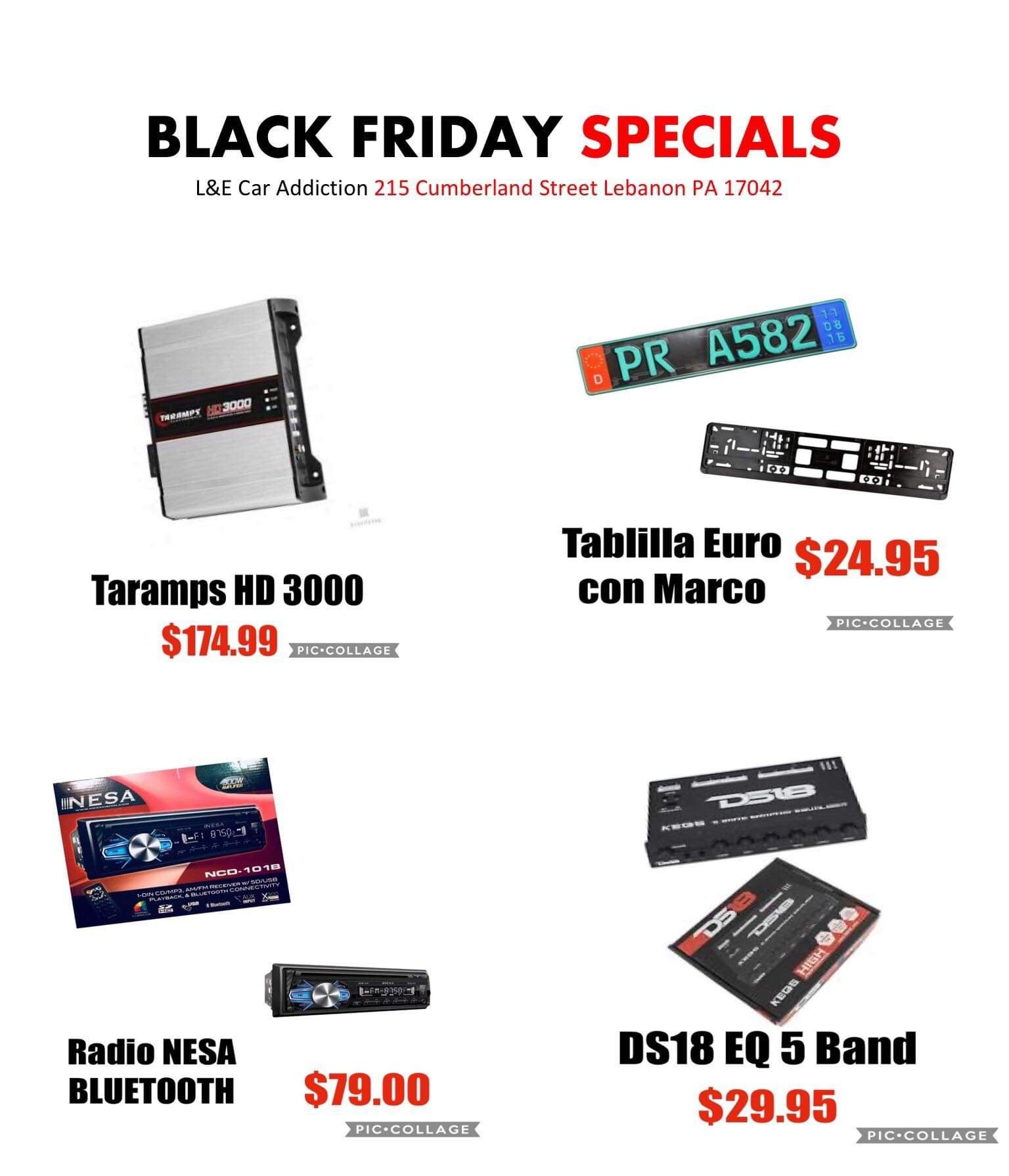 🚨Especiales para el "BLACK FRIDAY" 11/29/2019,Mi gente Recuerda 👉 215 Cumberland St Lebanon PA 17042.🚨 *VALIDO MIENTRAS DUREN, Los Esperamos!!