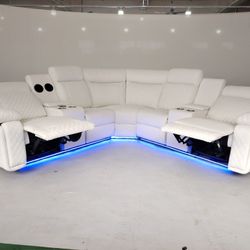 Power Recliner Sectional Sofa 
