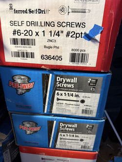 1- 1/4” Self Drilling Drywall Screws