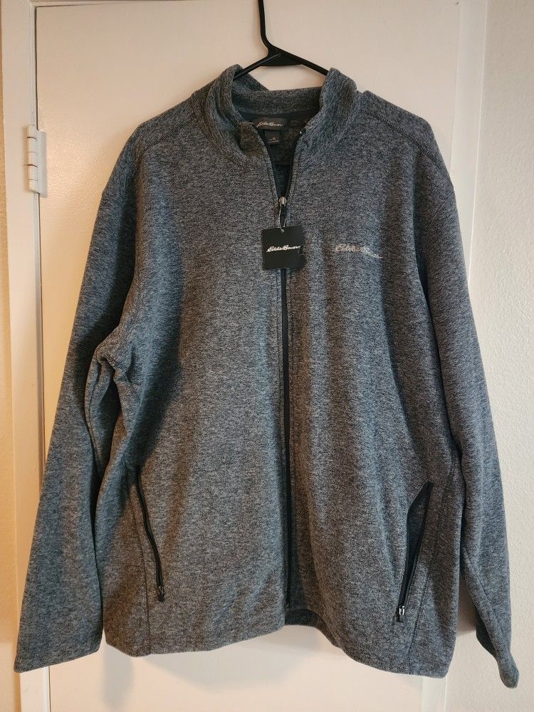 Eddie Bauer Mens Xl Fleece Sweater **Brand New*
