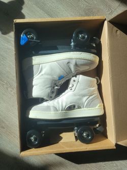 Flaneurz Slades Shoes + Quad Skates - White