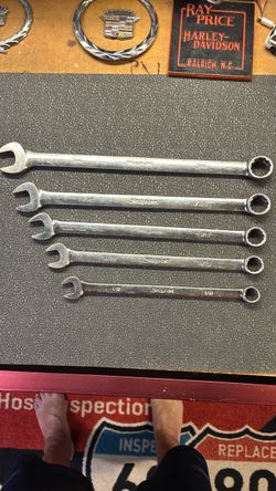 Snap-on Tools 5pc SAE wrench set