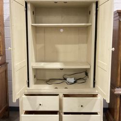 Armoire/Wardrobe/Dresser..by Bassett..84 By 35 By 23..4 Drawers..3  Adjustable Shelves