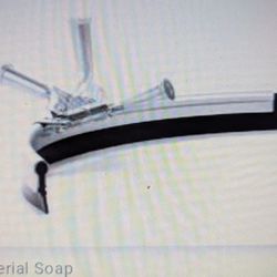 New 4' Curved Rubber Squeegee w/ 5' Handle Floor Cleaner Water Industrial Grade Liquids Rubbermaid DeWalt Craftsman Milwaukee Mop Libman Magic Broom