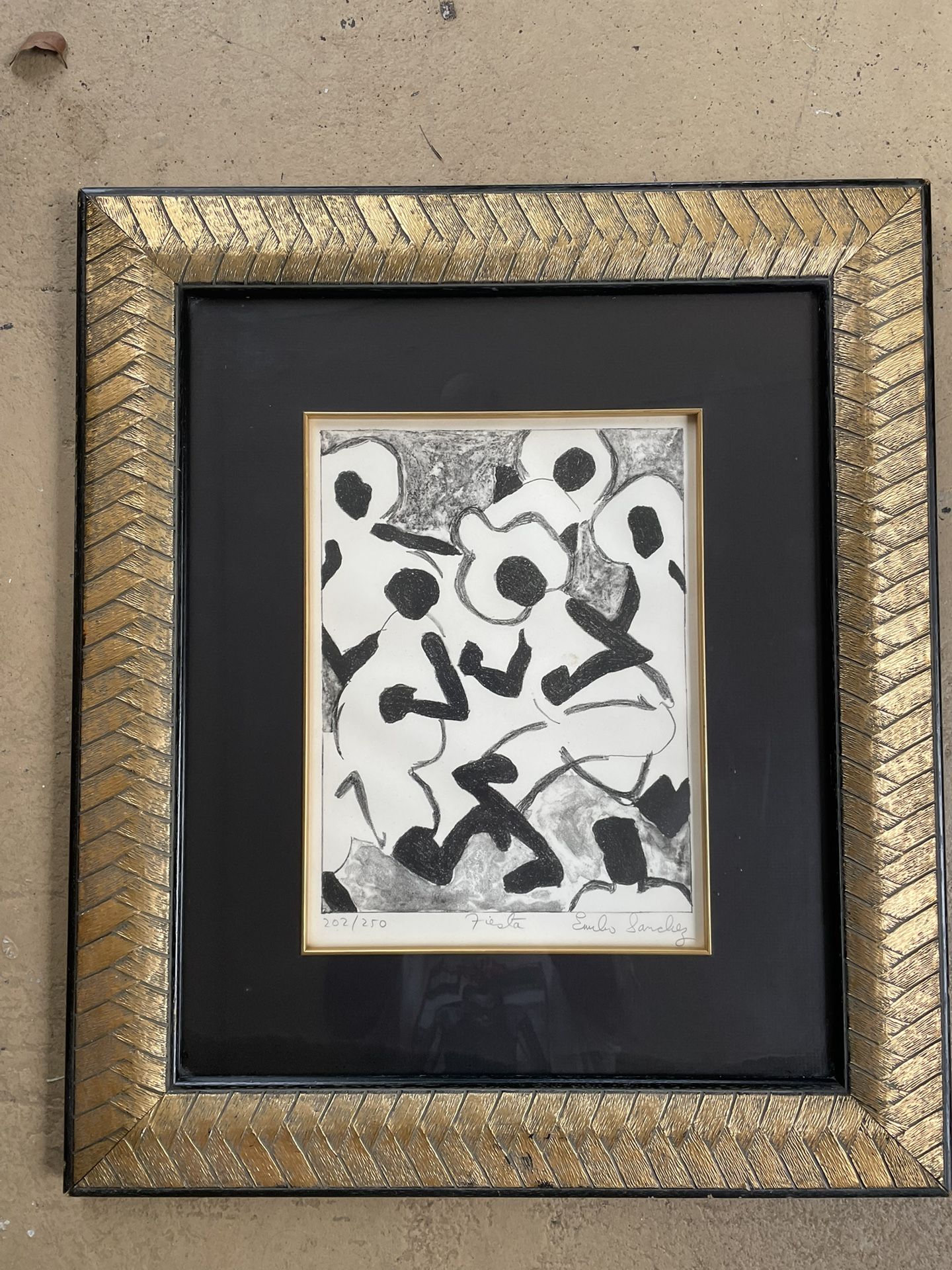 Cuban/American Artist Emilio Sanchez Lithograph 