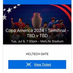 Ticket Copa America 2024 Semi Finales July 9 MetLife Stadium NJ One Ticket