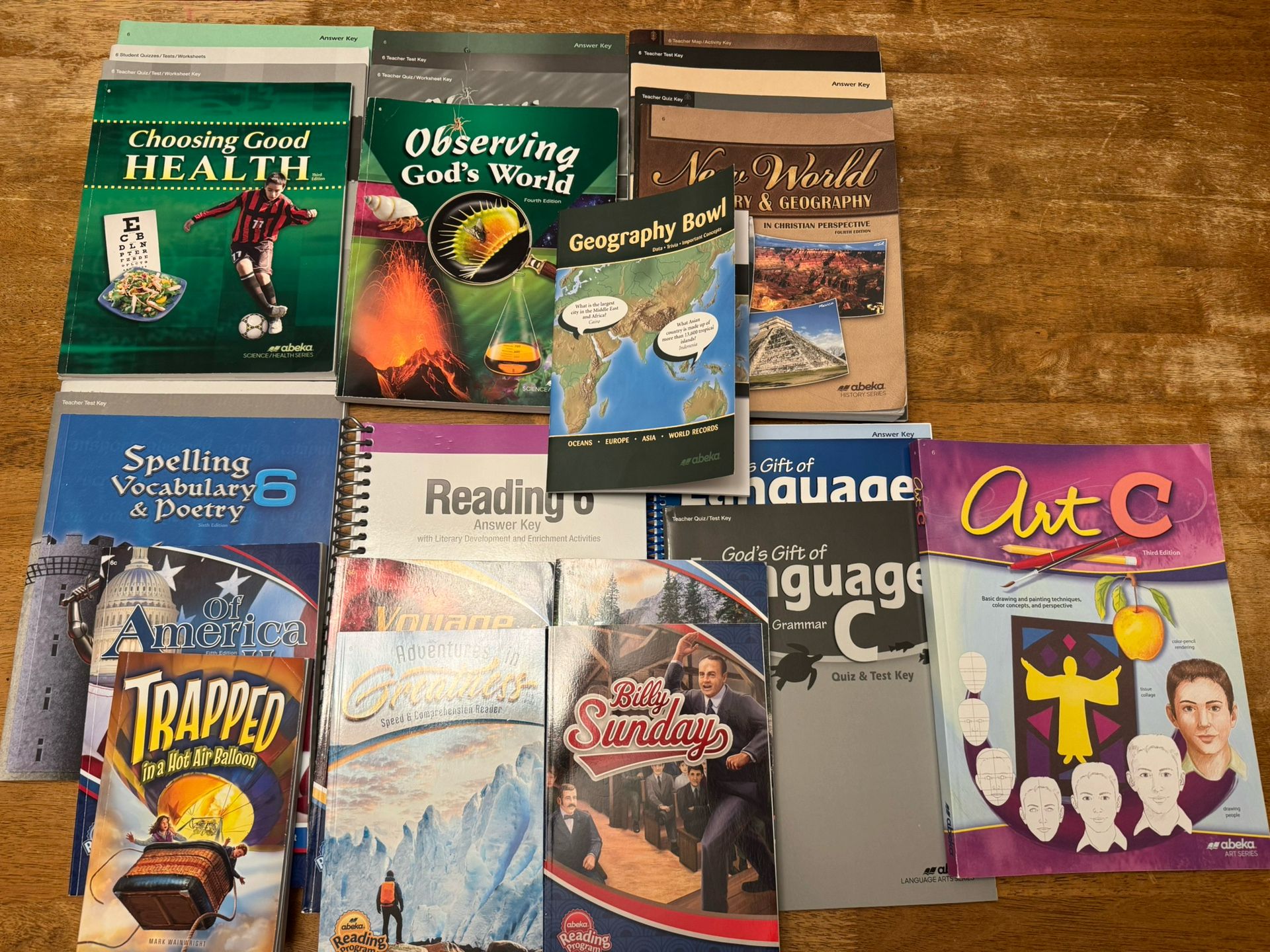 6th Grade Abeka Books. Everything You Need Except Consumables