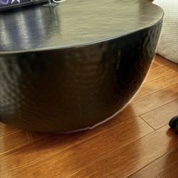 Metal Drum Coffee Table 