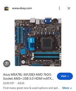 ASUS M5A78L-M/USB3 micro-ATX desktop motherboard