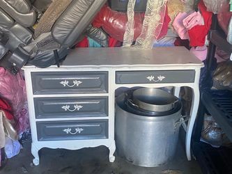 Antique Natural Wooden Desk