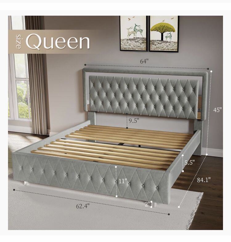 Brand New Queen Size Bed Frame LED * CLEARANCE *