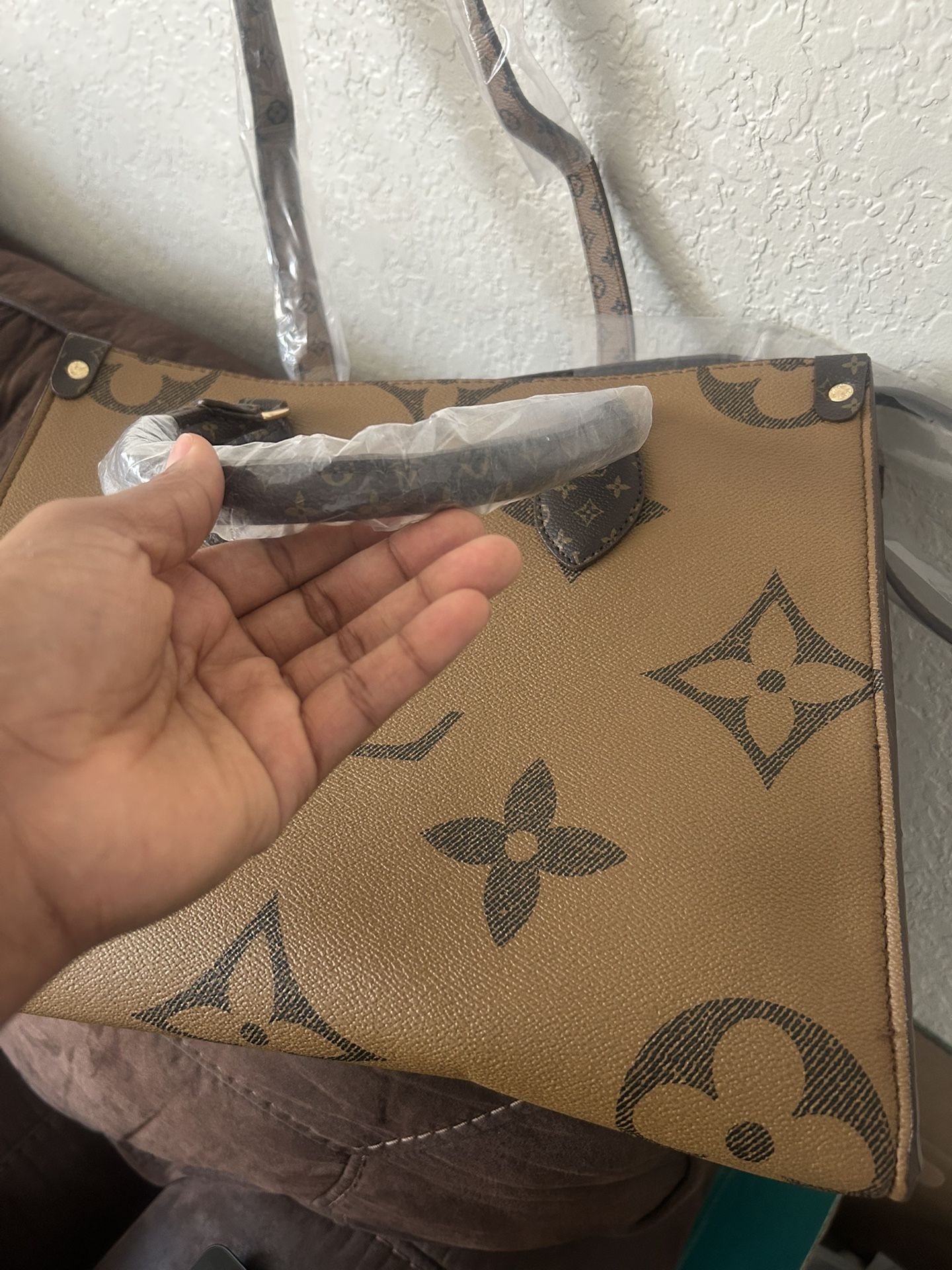 Brown And Tan Colors Purse Bag For Women