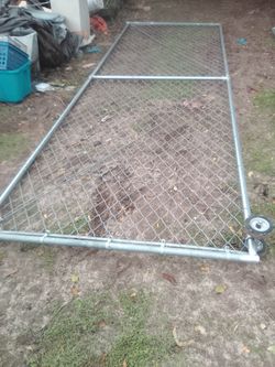 17' x 6'ft. Chain Link Roll Gate