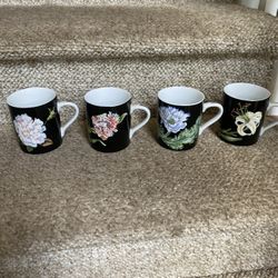 Tiffany And Co Mrs. Delaney’s Flowers Mug Cups