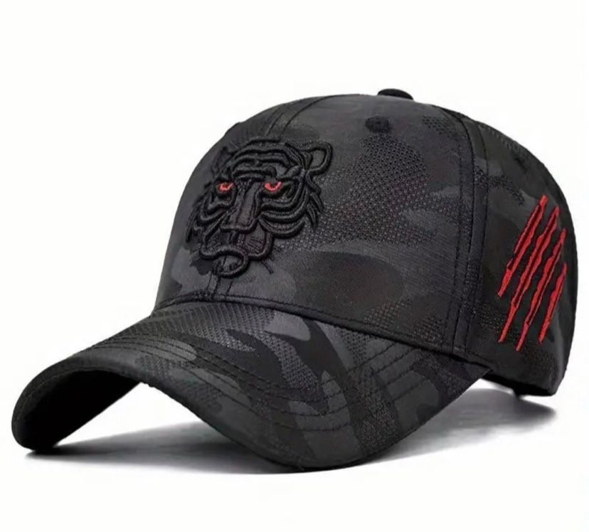 Tiger Embroidery Unisex Baseball Cap Camouflage Tactical Sports