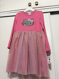 Hello Kitty Long Sleeve Girls Dress