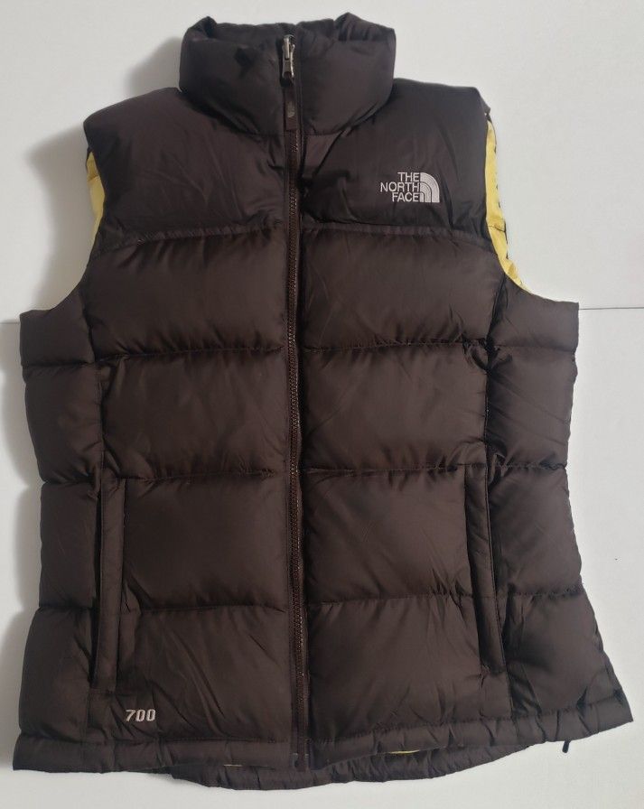 The North Face Brown Vest Puffer Down Jacket 700 Vintage