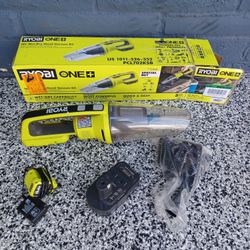 VACUUM RYOBI 18V BATTERY AND CHARGER INCLUDED 