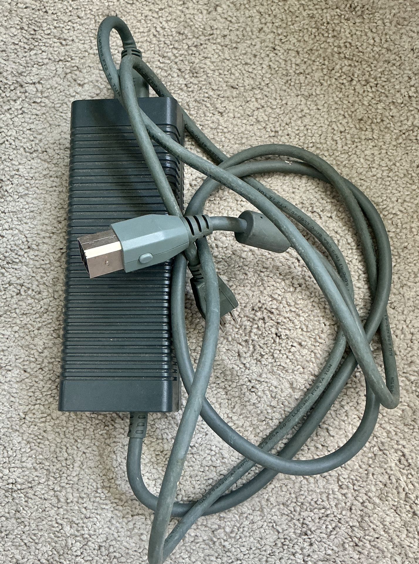 Xbox 360 Gray Power Adapter Model HP-AW203EF3 LF
