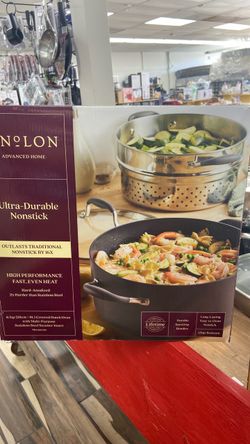 Nonstick Dutch Oven with Steamer Insert