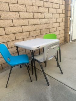 Kids table with chairs