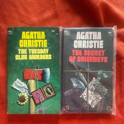 2 Rare Dell PBs by Agatha Christie: The Secret of Chimneys + Tuesday Club Murder 