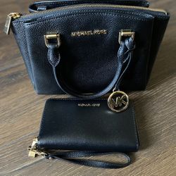 Michael Kors Maxine Small Messenger Bag And Wallet Matching Set