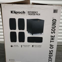Klipsch Black And Gold Surround Sound Refernce Theather Pack