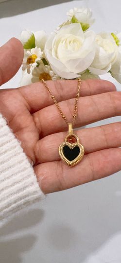 Double Sided Heart Necklace 