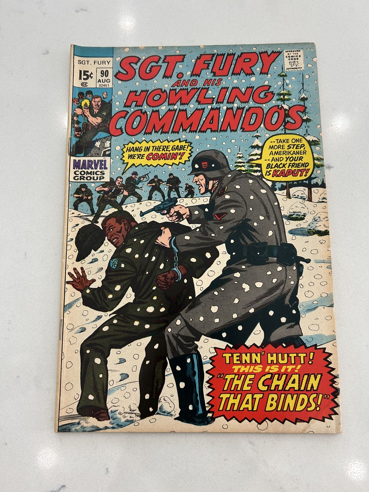 Sgt. Fury and His Howling Commandos #90 1971 Marvel Comics, FN