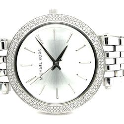 Micheal Kors Silver Color Womens Watch With Cubic Zirconia Bezel 159555 1