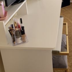 White IKEA Desk 