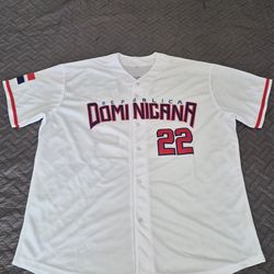 Dominican Jersey #22 Juan Soto sz XL