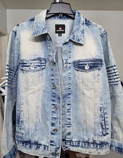 South Pole Light Wash Jean Jacket Size: L