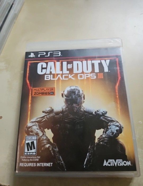 PS3 Call Of Duty Black Ops III Video Game