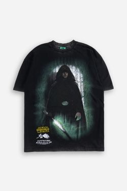 JEDI MASTER AMERICAN CLASSIC OVERSIZED TEE IN VINTAGE BLACK (M)